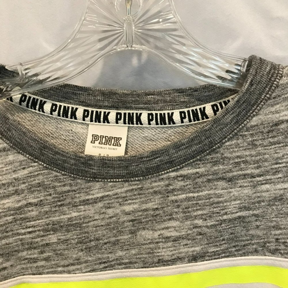 PINK Victoria Secret Sweatshirt Long Sleeve Crew Neck Pullover in Women's Small - Picture 9 of 10